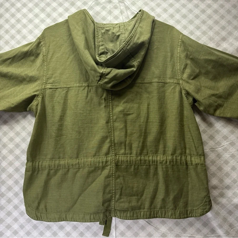 NWT American Eagle Outfitters Women's Small Green Hooded Army Military Jacket - Picture 2 of 6